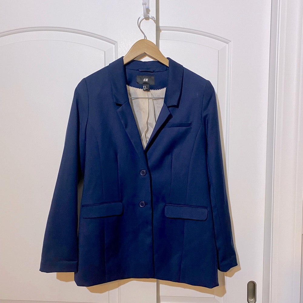 H&M Navy Blazer 10 EUC